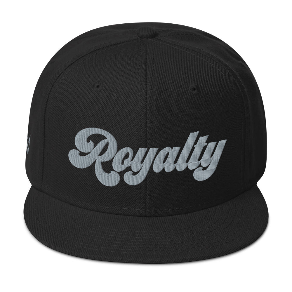 Black and Grey Royalty Snapback Hat