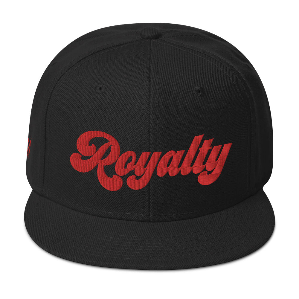 Black and Red Royalty Snapback Hat