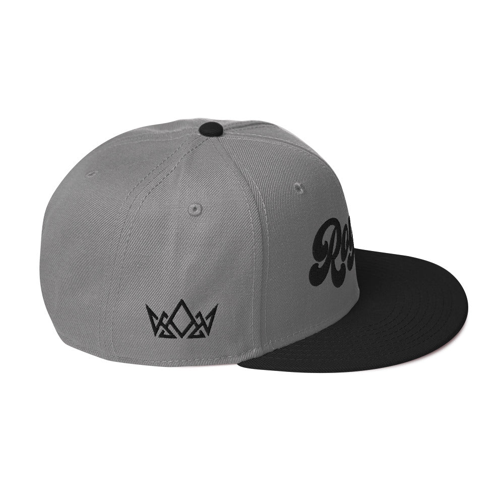 Grey/Black and Black Royalty Snapback Hat