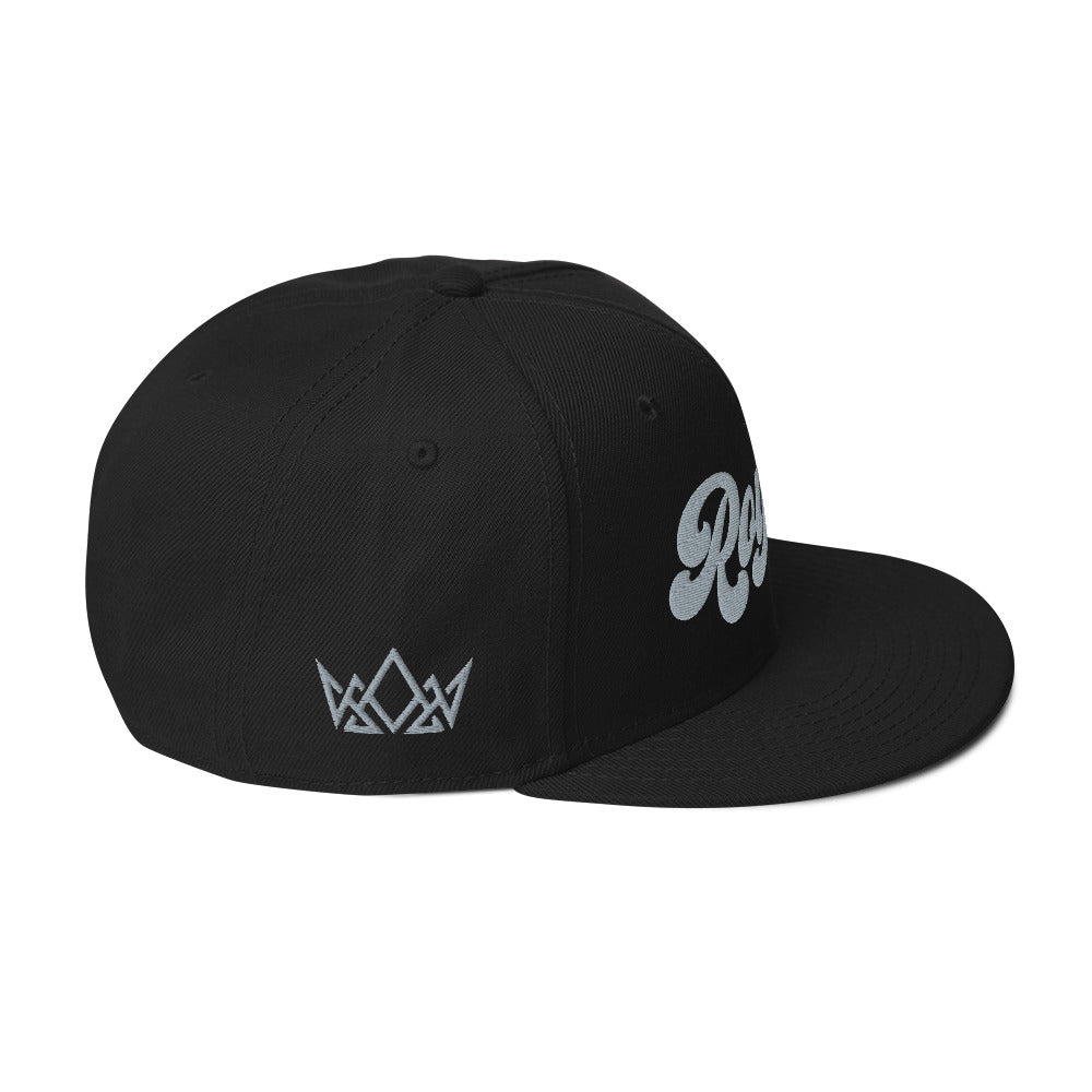 Black and Grey Royalty Snapback Hat