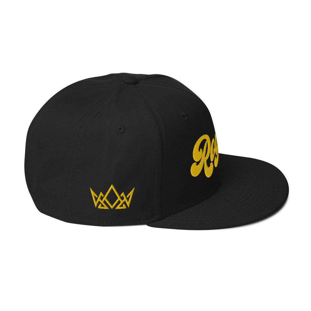 Black and Yellow Royalty Snapback Hat