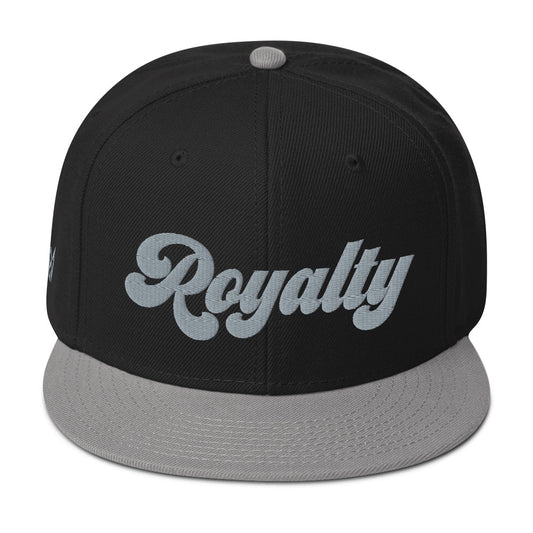 Black/Grey and Grey Royalty Snapback Hat