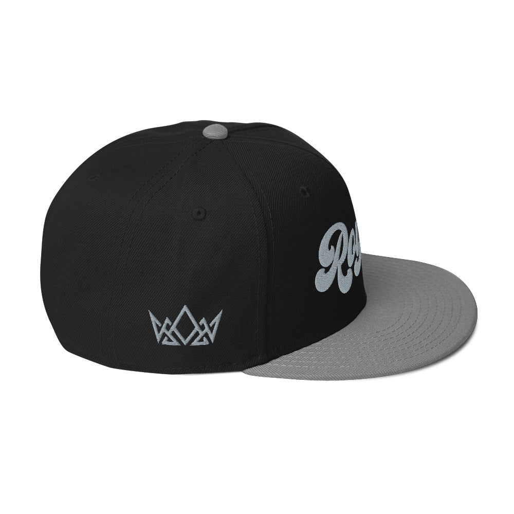 Black/Grey and Grey Royalty Snapback Hat