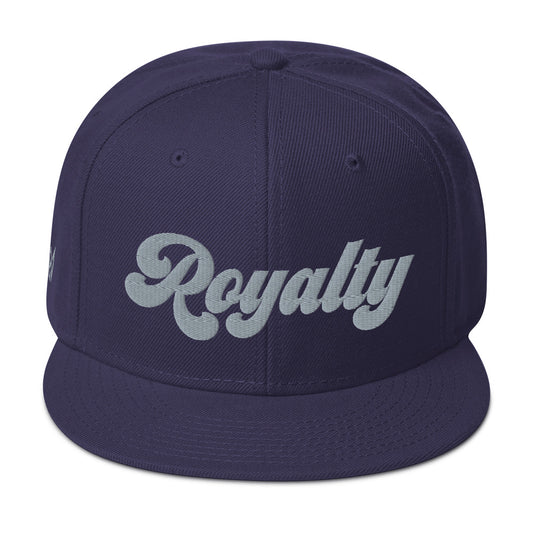 Navy and Grey Royalty Snapback Hat