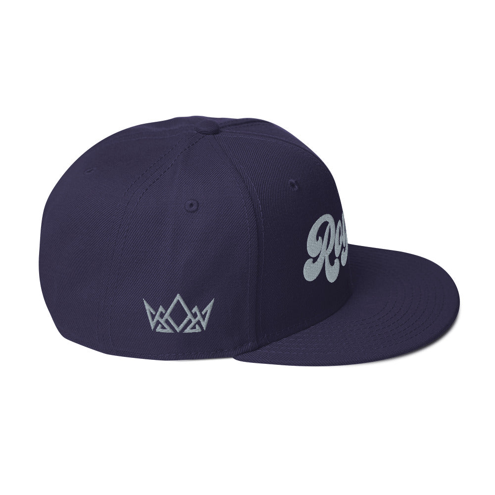 Navy and Grey Royalty Snapback Hat