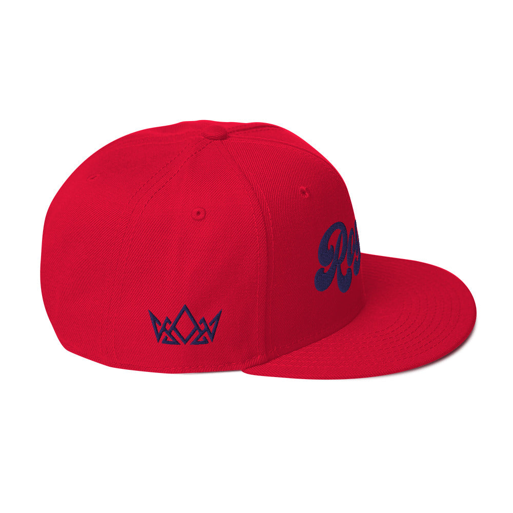 Red and Navy Royalty Snapback Hat